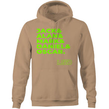 Load image into Gallery viewer, Legends - Hoodie [fluro logo] - Lakeside Drive F1 Podcast
