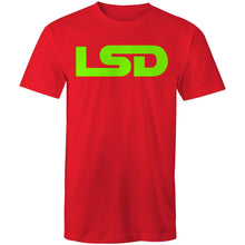 Load image into Gallery viewer, LSD - Tee [fluro logo] - Lakeside Drive F1 Podcast
