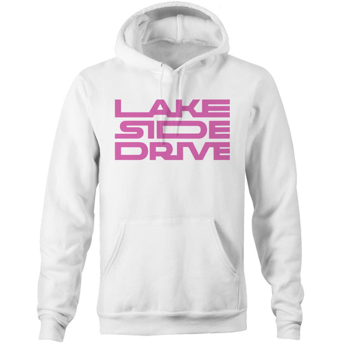 Lakeside Drive - Hoodie [pink logo] - Lakeside Drive F1 Podcast