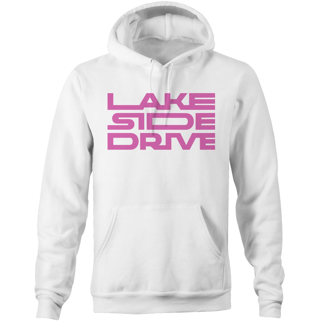 Lakeside Drive - Hoodie [pink logo] - Lakeside Drive F1 Podcast