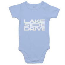 Load image into Gallery viewer, Lakeside Drive - Romper [white logo] - Lakeside Drive F1 Podcast
