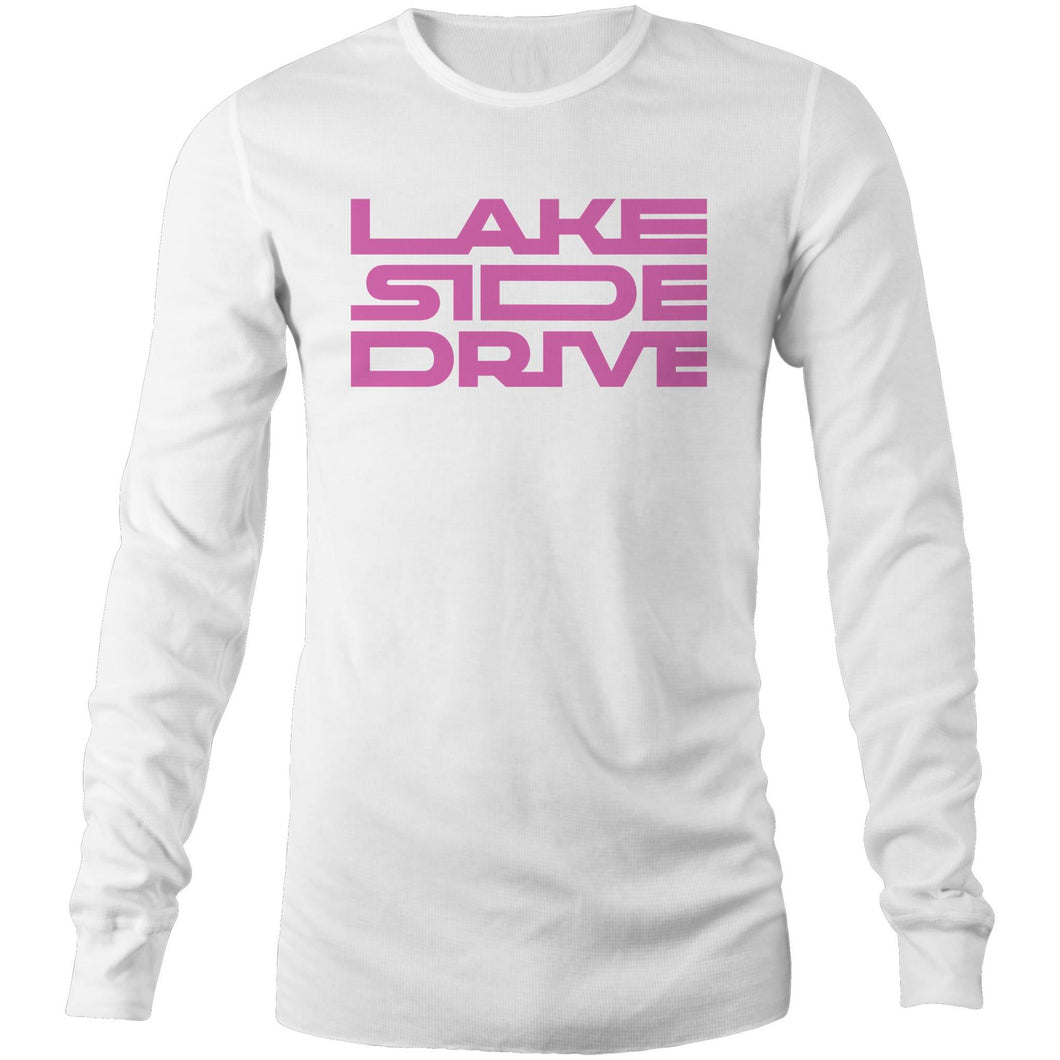 Lakeside Drive - Long Sleeve [pink logo] - Lakeside Drive F1 Podcast