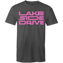Load image into Gallery viewer, Lakeside Drive - Tee [pink logo] - Lakeside Drive F1 Podcast
